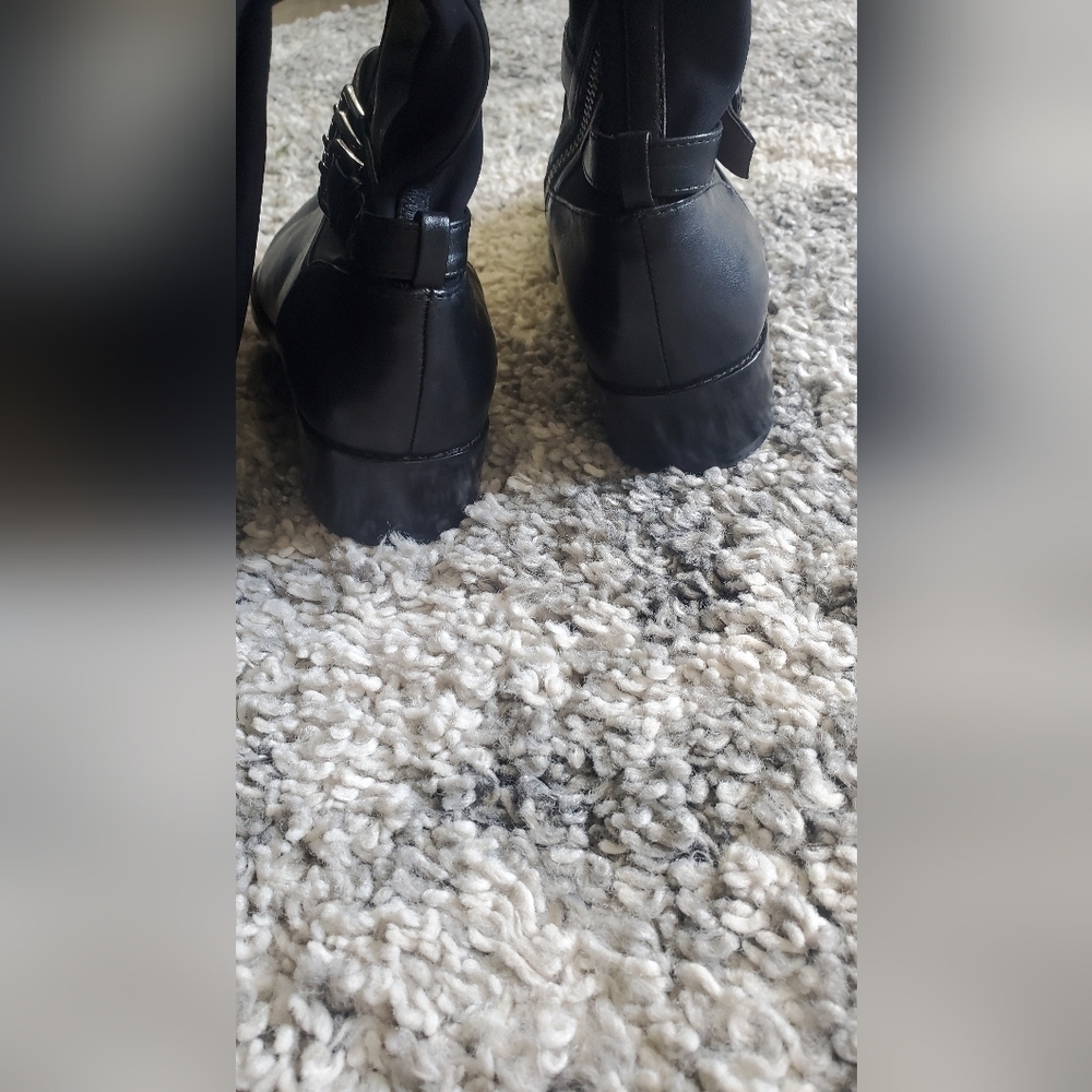 Donald J Pliner tall black leather boots sz 6.5‎ - Picture 6 of 9